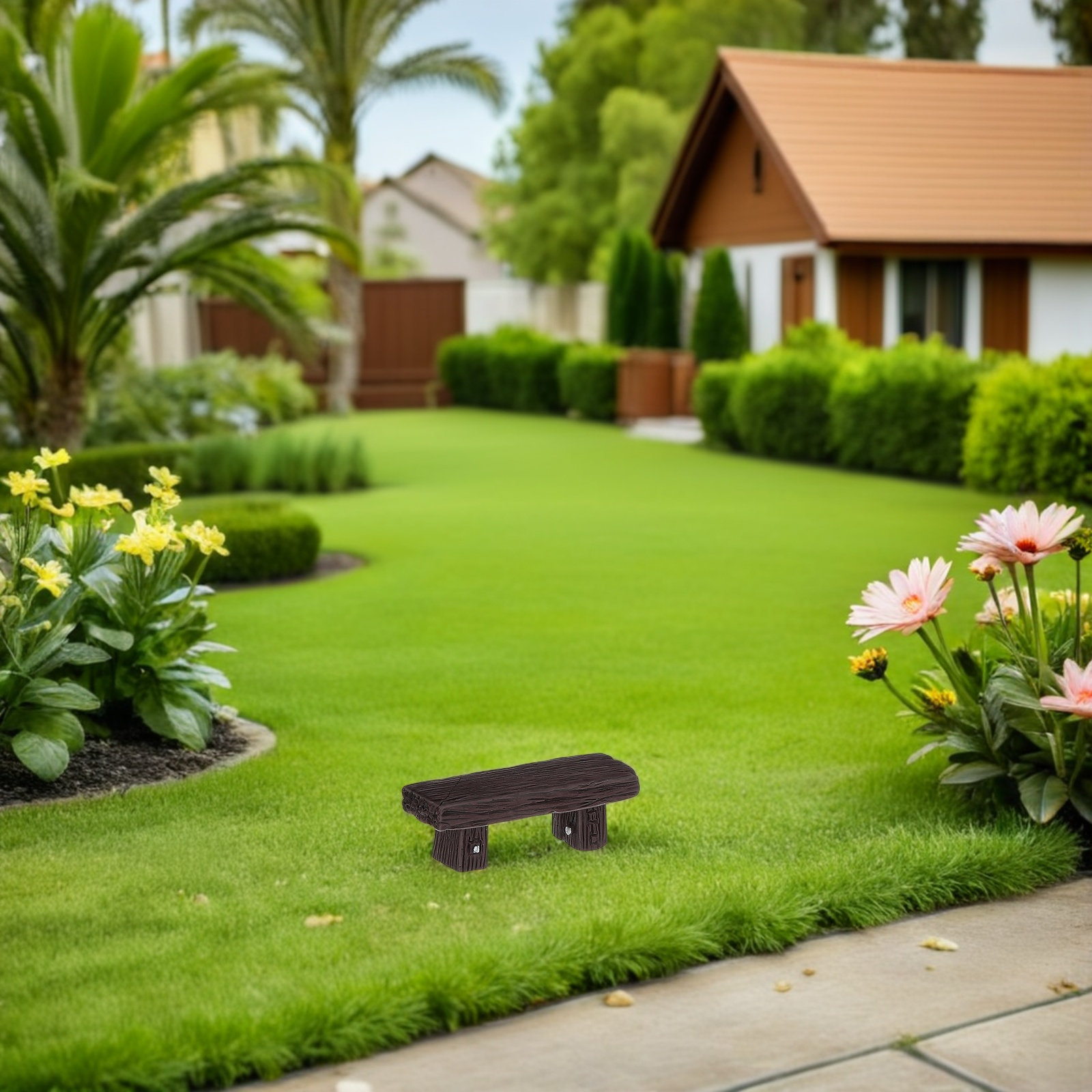 12 Bancos Miniatura de Resina, - Bonsai Garden Landscape Design reseña y precio